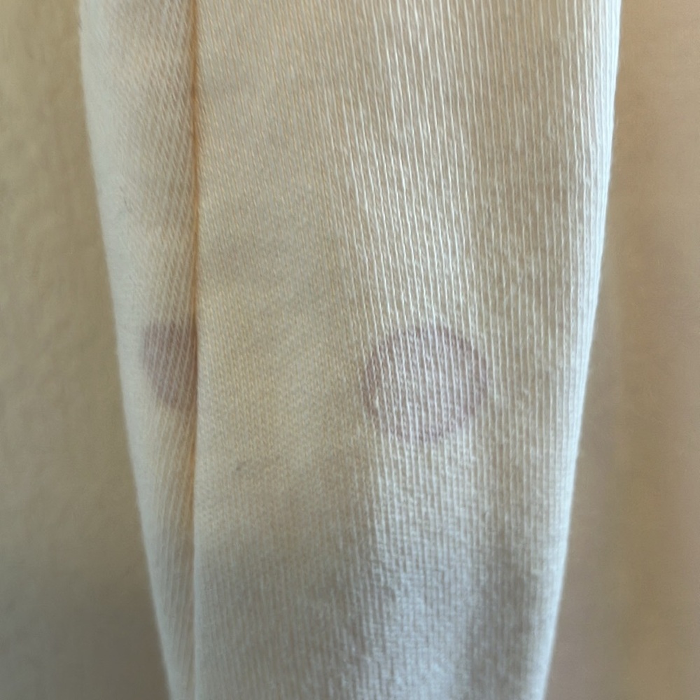 Verna women’s cream soft cotton nightgown with V-lace at top. Size L. - Picture 9 of 13